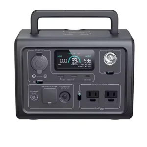 Portable 600W Power Station Solar Generator for Outdoor Camping with 220V AC and USB-C Emergency Backup Battery