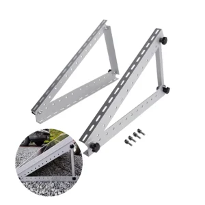 Portable Aluminum Tripod for Solar Panel Mounting Wall Ground Bracket Kit Tilted PV Support System with Fasteners