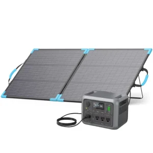 Portable Foldable Monocrystalline Bifacial Solar Panel Plug in 110W Solar Panel US Spot