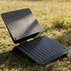 Portable Folding Solar Panel for Outdoor Travel and Hiking, IP67 Waterproof, USB Interface