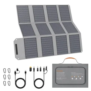 Portable High Conversion Rate Crystalline Solar Panels 120W Outdoor Waterproof Compact Foldable Solar Charger US Stock Available