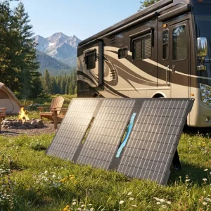 Portable High Efficiency Monocrystalline Solar Charger Small Foldable Solar Panels 45W with USB for Camping and Hiking