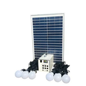 Portable Home Lighting Rechargeable Mini Solar System 36W with LED Tubes Monocrystalline Silicon Lithium Ion
