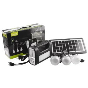 Portable Home Solar Lighting System Solar Panel with Lights All in One Kit Save Energy Storage Lighting System