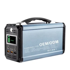 Portable Large Capacity Outdoor Lithium Ion Solar Panel Power Station 60000mAh 222Wh 300W Pure Sine Wave Inverter PWM Cigar