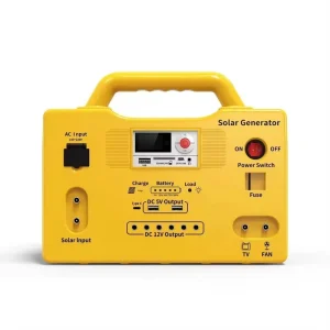 Portable Lithium Ion Solar Mini Generator Photovoltaic Power Kit for Home Lighting High-Capacity Outdoor Power Supply