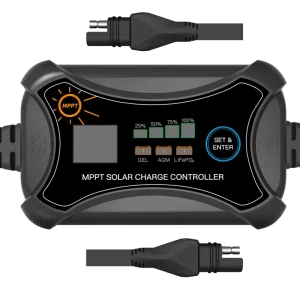 Portable MPPT Solar Charge Controller 10A 12V Solar Panel Regulator