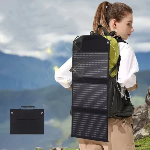 Portable Mini 30W Solar System Foldable Mono Silicon Solar Panel Bag with Waterproof Fabric USB 5V Charger