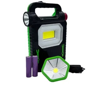 Portable Off-Grid Solar Lighting System with 2400mAh Battery and 3 LED Bulbs