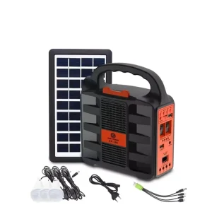 Portable Phone Charge Solar Generator Lighting Kit Smart Radio Energy Saving Light Solar Home System With 3 Sets LED Bulb