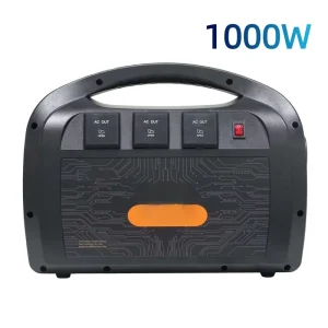 Portable Power Station 1000W Solar Charging Kit for Camping Trips and Outdoor Event Power