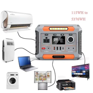 Portable Power Station 110V 220V Outdoor Power Supply Solar Panel Generator