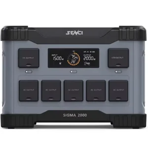Portable Power Station 2000W 2400W 2150Wh Outdoor Camping Solar Charging Generator