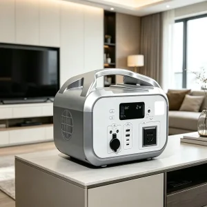 Portable Power Station 30Ah High Output LiFePO4 Solar Generator Support Fast Charge Discharge Camping Emergency Storage