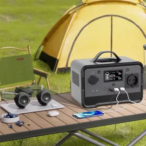 Portable Power Station 350W 700W LiFePO4 Battery 110V 230V MPPT AC Outlet with PD Fast Charging Solar Generator for Camping