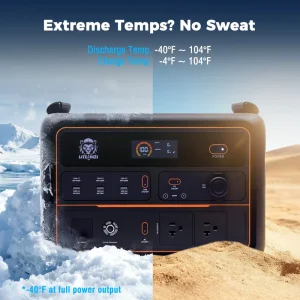 Portable Power Station 3KW 2812Wh Solar Generator for Home RV Outdoor and Emergency Backup Down to -40°C
