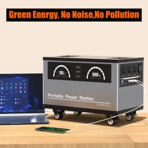 Portable Power Station Outdoor Big Size High Capacity 1000W 2000W 3000W LiFePO4 Lithium Cell Camping Solar Wireless Charging