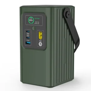 Portable Power Station Outdoor Small Size High Capacity 192Wh LiFePO4 Lithium Cell Camping Solar Wireless Charging