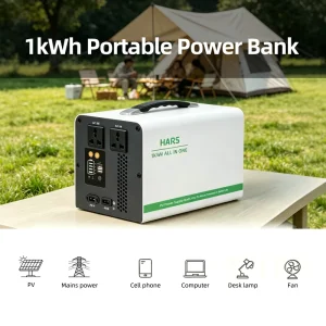 Portable Power Station Outdoor Solar Generator 300W 500W LiFePO4 Battery Sine Wave Inverter