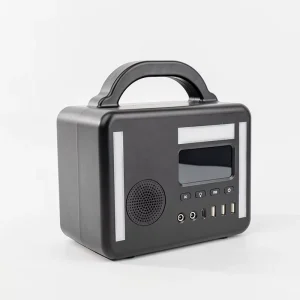 Portable Power Station Solar Battery Storage 192wh Bluetooth Speaker Backup Solar Generator