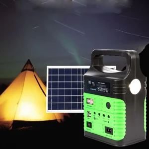 Portable Power Station Solar Generator 10W Panel Flashlights Battery USB Charger Electric System Home Emergency Outdoor Backup