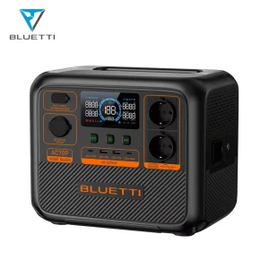 Portable Power Station with Built-in Surge Protector, Battery Generator, Inverter, Fast Solar Recharging