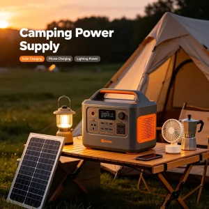 Portable Power Stations 200W 600W LiFePO4 Solar Generators for Outdoor Camping and Home Emergency Backup Power