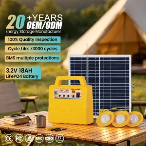 Portable Solar Charging Station System for Home and Camping