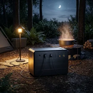 Portable Solar Generator 2000W Pure Sine Wave MPPT Control Camping Emergency Power Station