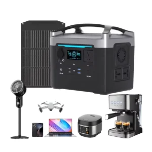 Portable Solar Generator LiFePO4 Power Station 600W 1000W 1500W Outdoor Portable Power Supply and Home Backup Power