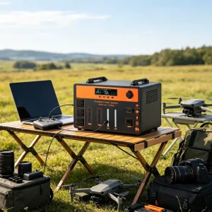 Portable Solar Generator System with Large Capacity Battery for Outdoor Events Home Backup and RV Power