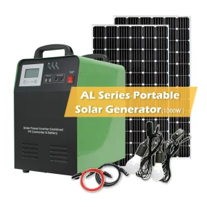 Portable Solar Generators in Built Battery 12v 24v 1500w 1000w 5000w All in One 2 USB Output Port Emergency Power Supply