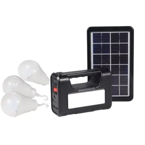 Portable Solar LED Light Kit with Radio and Speaker