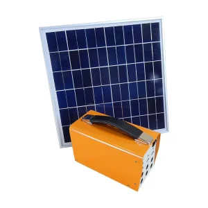 Portable Solar Lighting System with Solar Panel and LED Lamp