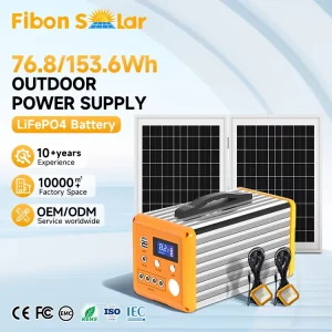 Portable Solar Off-Grid Power Station with Solar Panels
