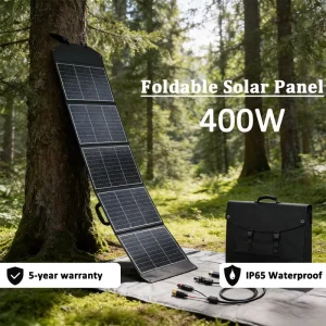 Portable Solar Panel 400W 2-Fold Design Foldable Charger Waterproof Dustproof