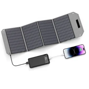 Portable Solar Panel for Laptop Charger Phone Portable Camping Foldable Solar Panels 40W in Stock in Europe