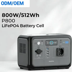 Portable Solar Power Generator 800W 512Wh Power Station for Outdoor Camping Home Emergency