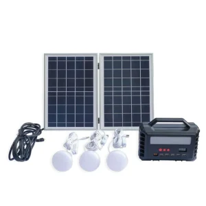 Portable Solar Power Generator and Lighting System, Solar Bulb, 20Ah Battery, 25h Working Time, USB-C, USB, for Travel