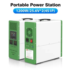 Portable Solar Power Station 2.56kWh 1200W Lithium Ion Mobile Generator for Travel Camping Outdoor Home Backup Emergency Use
