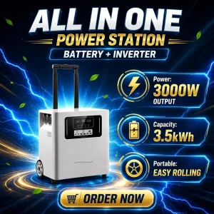 Portable Solar Power Station 2000W 3000W Generator With Lithium Battery for Home Outdoor Camping