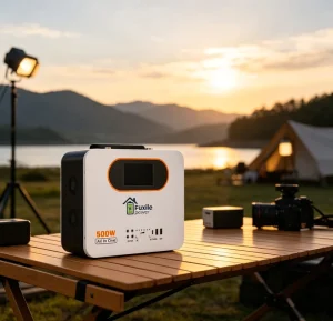 Portable Solar Power Station 500W 1000Wh LiFePO4 Battery Pure Sine Wave MPPT PV Charger AC/DC/USB-C Outputs Outdoor Camping