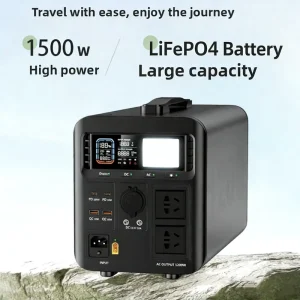 Portable Solar Power Station Power Bank Fast Charging 600w 1500w 1200w 2400w UPS Solar Generator All in One Outdoor Camping