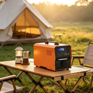 Portable Solar Power Station with LiFePO4 Battery and Solar Panel for Camping and Home Backup