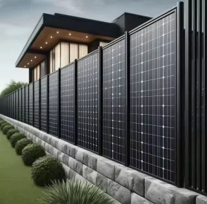 Power Plants PV Panel Mount Structure Vertical Bifacial Panel Solar Fences System