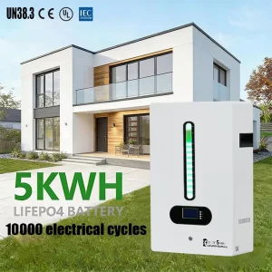 Power Wall Lithium Lifepo4 Solar Powerwall Home Battery 51.2V 100Ah 200Ah 5Kwh 10Kwh Solar Energy Systems
