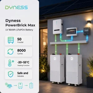 Powerbrick 16KWH Lithium Battery home Solar Storage 51.2v 314ah Lifepo4 8000 Cycle Heated match for inverter