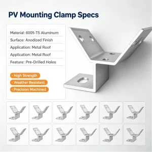 Pre installed solar photovoltaic system roof trapezoidal fixture