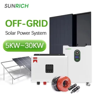 Price off Grid Solar System Full Set Hybrid 5kw 10kw 15kw 20kw 30kw Solar Battery Storage House System