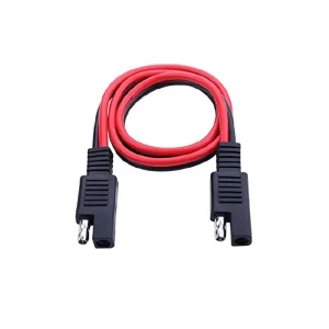 Pure Copper Core Heavy Duty 12AWG for RV Solar Panel Setup Tarnish Resistant SAE to SAE Extension Cable
